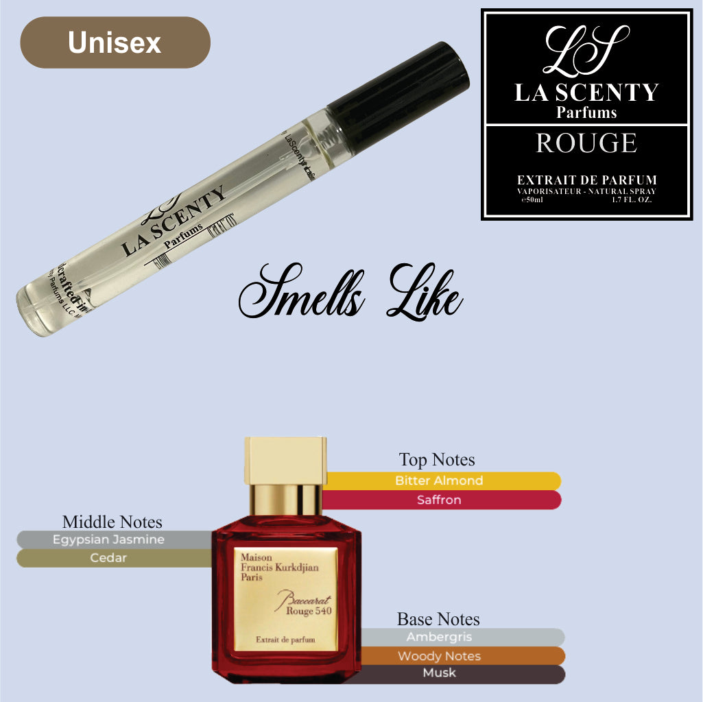 Rouge | 10ml Travel Spray - Inspired by Baccarat Rouge 540