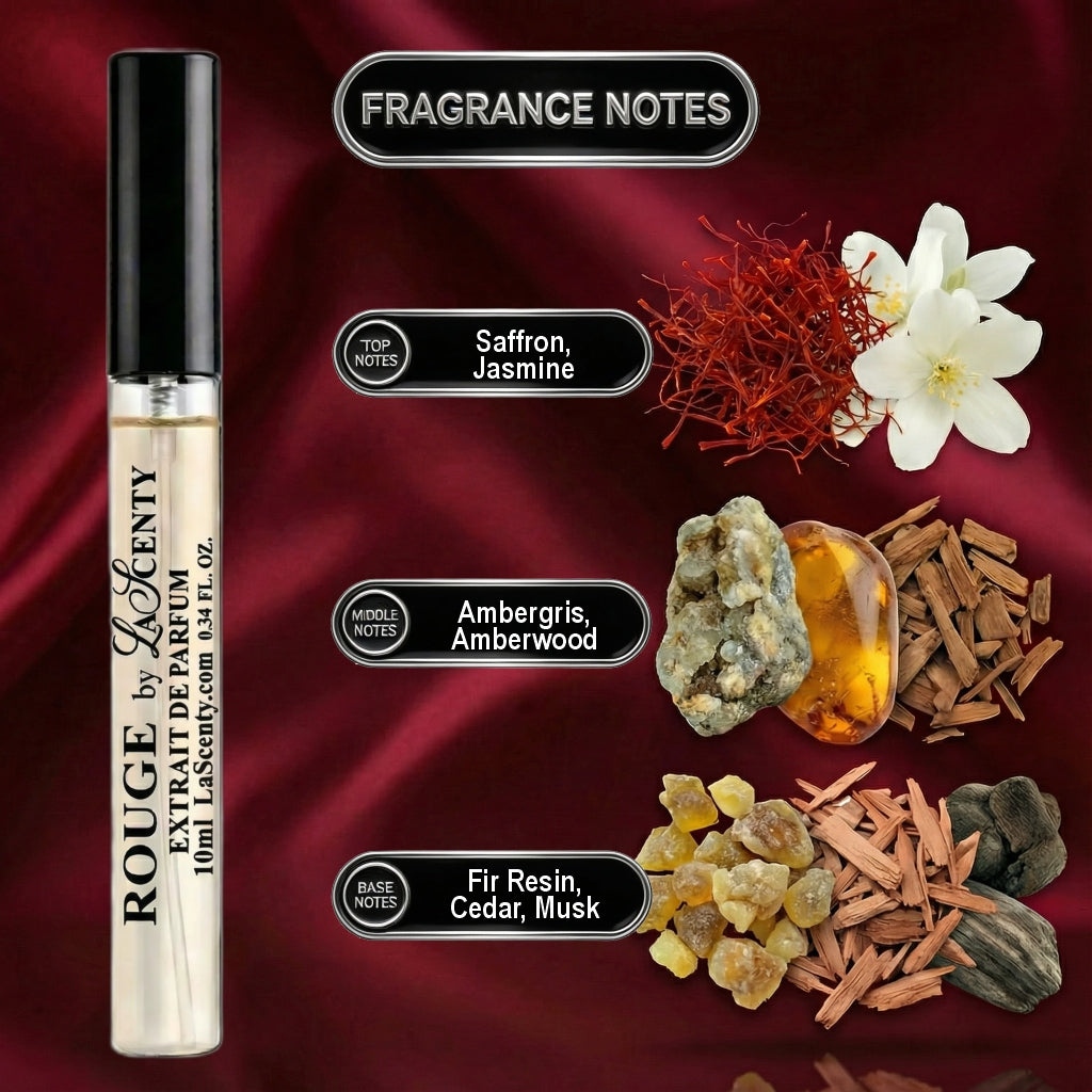 Rouge | 10ml Travel Spray - Inspired by Baccarat Rouge 540