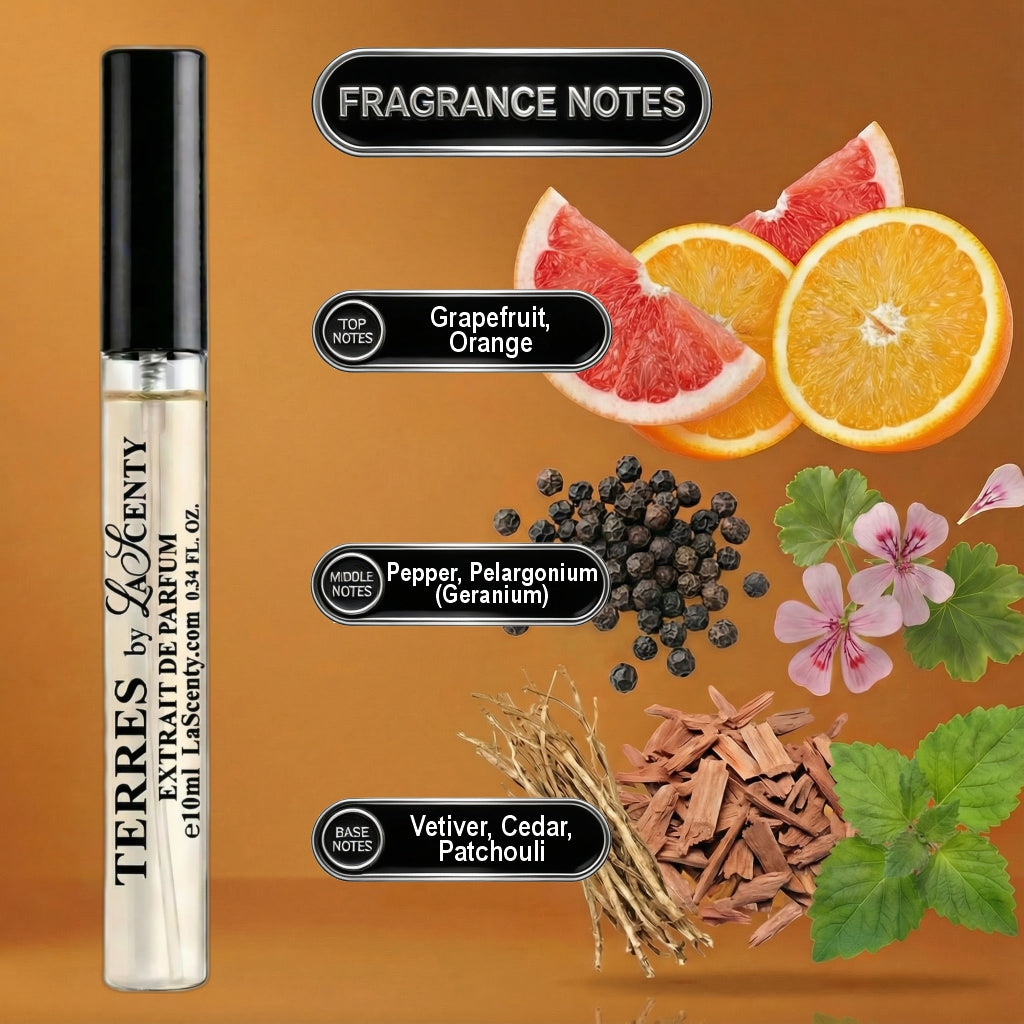 Terres | 10ml Travel Spray - Inspired by Terre d’Hermes